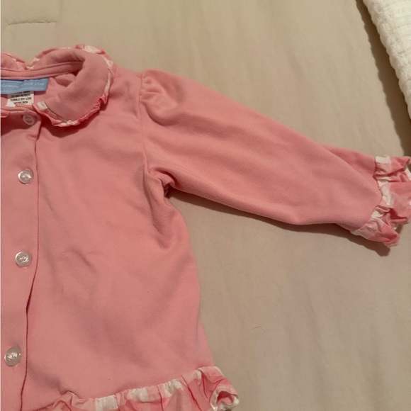 Pink Ruffled Kids Pajamas - Picture 2 of 3